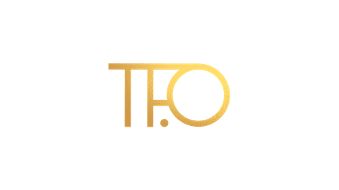 Logotipo Thaís Ferreira Ortega Advocacia em dourado